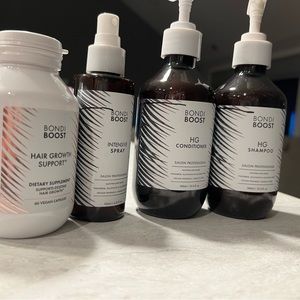 Bondiboost shampoo/conditioner/serum/supplement set